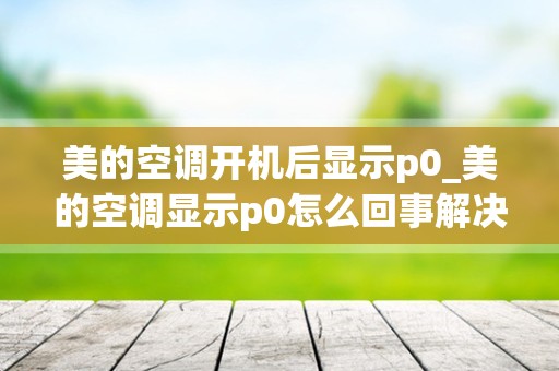 美的空调开机后显示p0_美的空调显示p0怎么回事解决方法详解