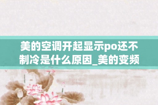 美的空调开起显示po还不制冷是什么原因_美的变频空调出现p0怎么回事