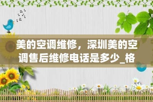 美的空调维修，深圳美的空调售后维修电话是多少_格力空调售后服务号码(全国统一网点)24小时客服热线