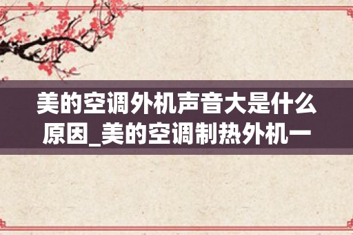 美的空调外机声音大是什么原因_美的空调制热外机一停有漏气的声音
