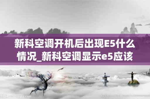 新科空调开机后出现E5什么情况_新科空调显示e5应该怎么处理呢？