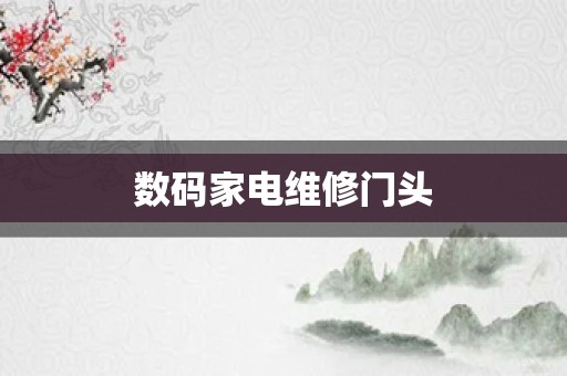 数码家电维修门头