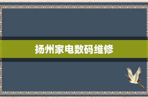 扬州家电数码维修