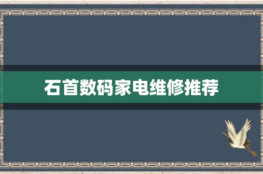 石首数码家电维修推荐