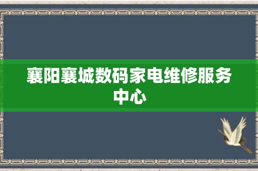 襄阳襄城数码家电维修服务中心