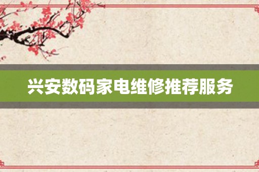 兴安数码家电维修推荐服务