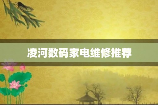 凌河数码家电维修推荐
