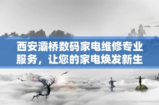 西安灞桥数码家电维修专业服务，让您的家电焕发新生