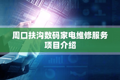 周口扶沟数码家电维修服务项目介绍