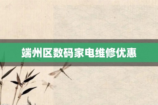 端州区数码家电维修优惠