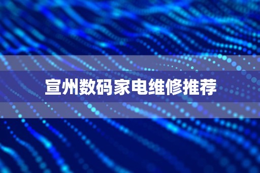 宣州数码家电维修推荐