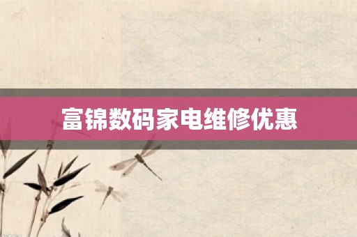 富锦数码家电维修优惠