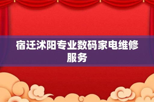 宿迁沭阳专业数码家电维修服务