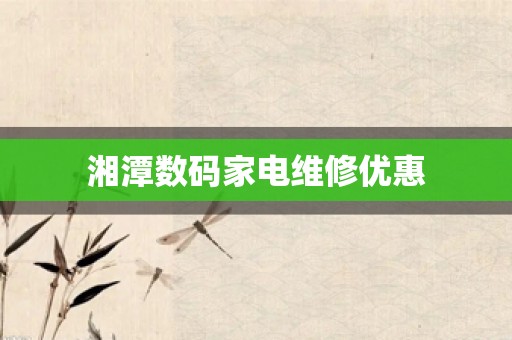 湘潭数码家电维修优惠