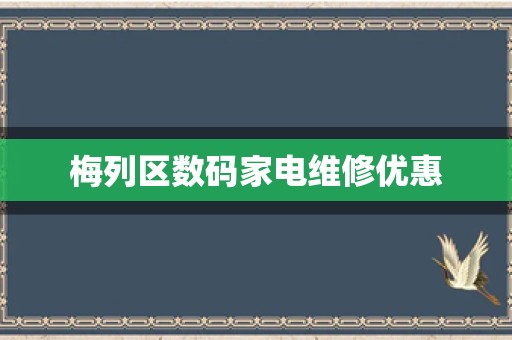 梅列区数码家电维修优惠