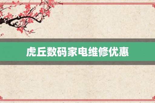 虎丘数码家电维修优惠