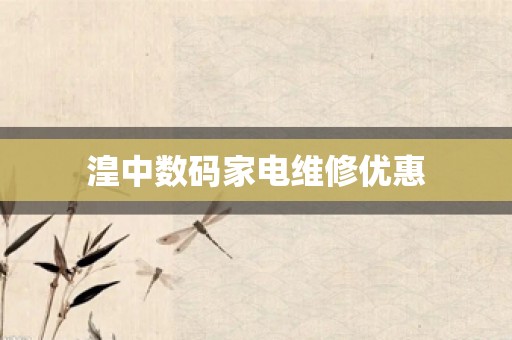 湟中数码家电维修优惠