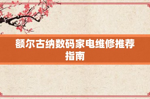 额尔古纳数码家电维修推荐指南