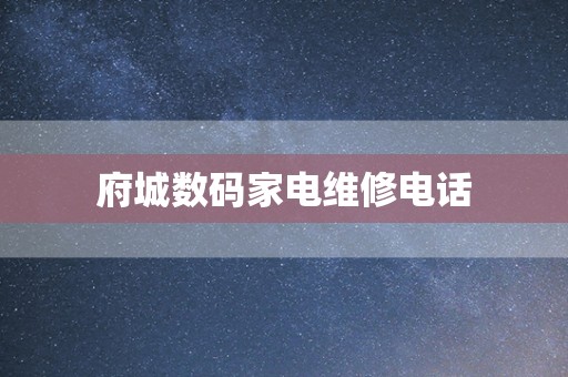 府城数码家电维修电话