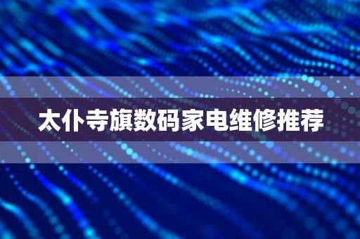 太仆寺旗数码家电维修推荐