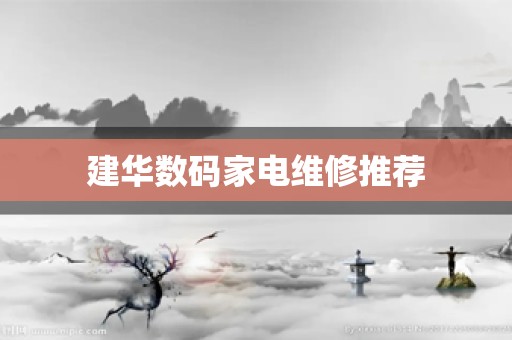 建华数码家电维修推荐