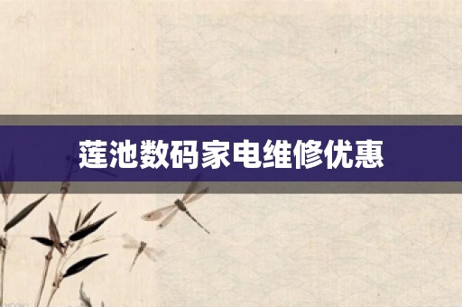 莲池数码家电维修优惠