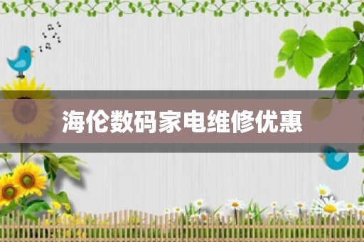 海伦数码家电维修优惠
