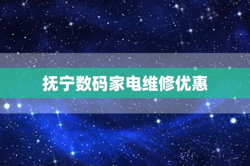 抚宁数码家电维修优惠