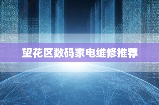望花区数码家电维修推荐