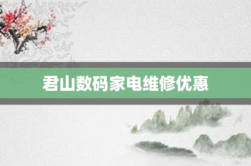 君山数码家电维修优惠