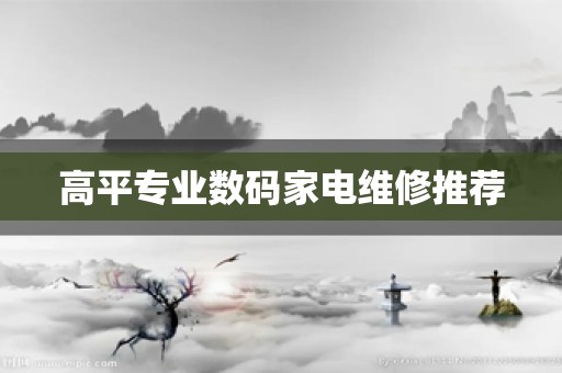 高平专业数码家电维修推荐