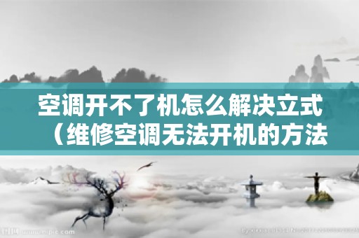 空调开不了机怎么解决立式（维修空调无法开机的方法）