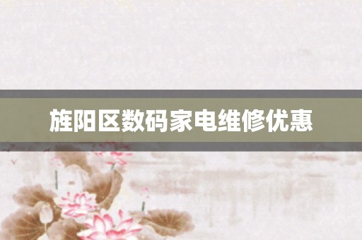 旌阳区数码家电维修优惠