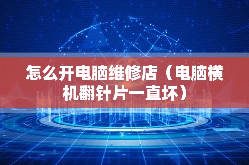 怎么开电脑维修店（电脑横机翻针片一直坏）