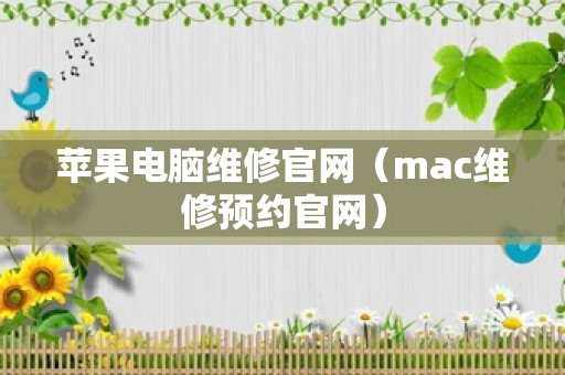 苹果电脑维修官网（mac维修预约官网）