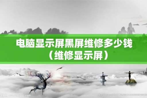 电脑显示屏黑屏维修多少钱（维修显示屏）