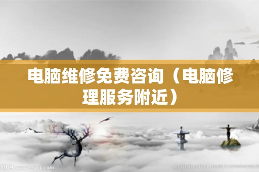 电脑维修免费咨询（电脑修理服务附近）