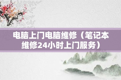 电脑上门电脑维修（笔记本维修24小时上门服务）