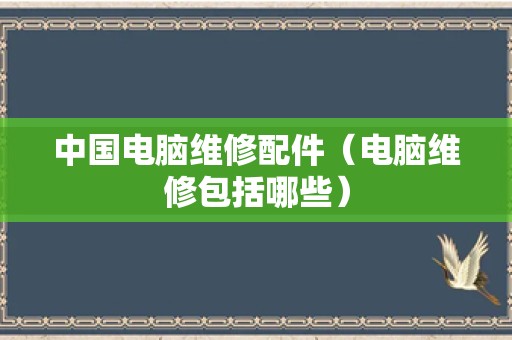 中国电脑维修配件（电脑维修包括哪些）