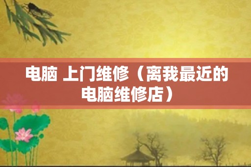 电脑 上门维修（离我最近的电脑维修店）