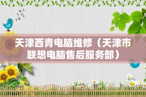 天津西青电脑维修（天津市联想电脑售后服务部）