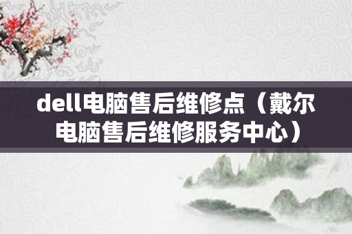 dell电脑售后维修点（戴尔电脑售后维修服务中心）