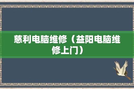 慈利电脑维修（益阳电脑维修上门）