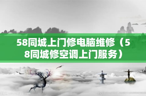 58同城上门修电脑维修（58同城修空调上门服务）
