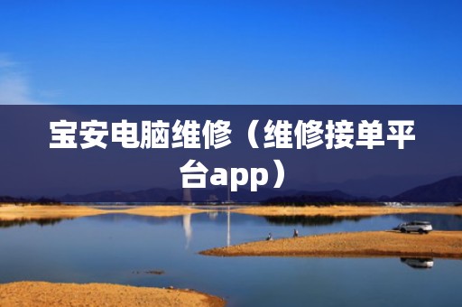 宝安电脑维修（维修接单平台app）