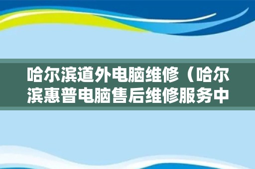 哈尔滨道外电脑维修（哈尔滨惠普电脑售后维修服务中心）